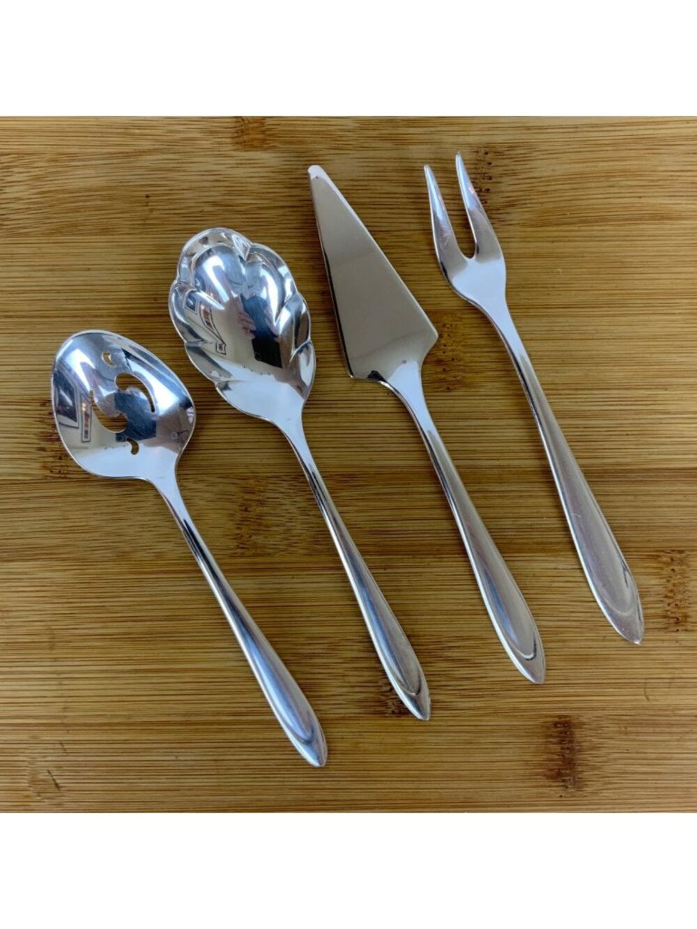 International Silver Meriden Silverplate First Lady 4-Piece Serving Set 50s 60s